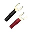 4 mm² Gabel-Kabelschuhe rot & schwarz, 10 Stück KSI-4