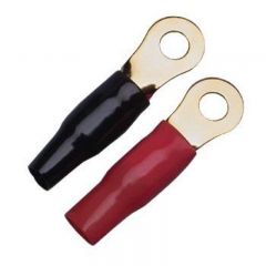 50 mm Ring-Kabelschuhe rot & schwarz, 2 Stck RKS-50 P2