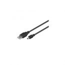 USB Kabel HiSpeed 2.0 SCHWARZ 1,8m Stecker > Mini-Stecker 4pol.