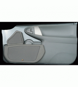 PM Poket Doorboard Peugeot 107 3-/5-T&uuml;rer hellgrau 2x165 mm