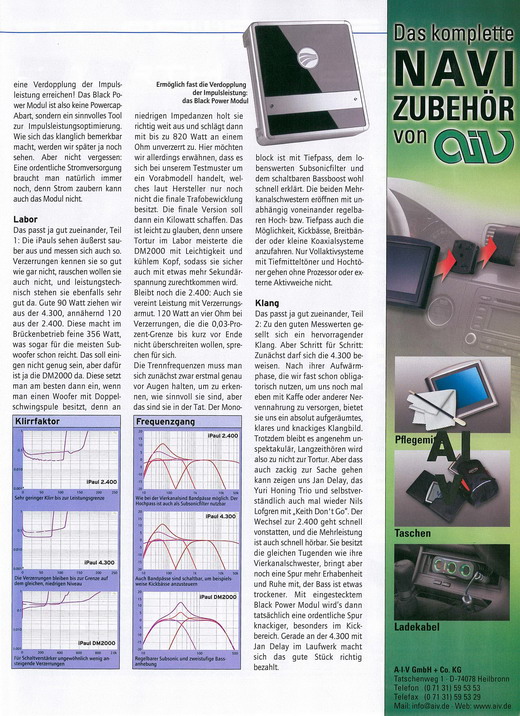 Rainbow iPaul Testbereicht Car&Hifi Seite 2