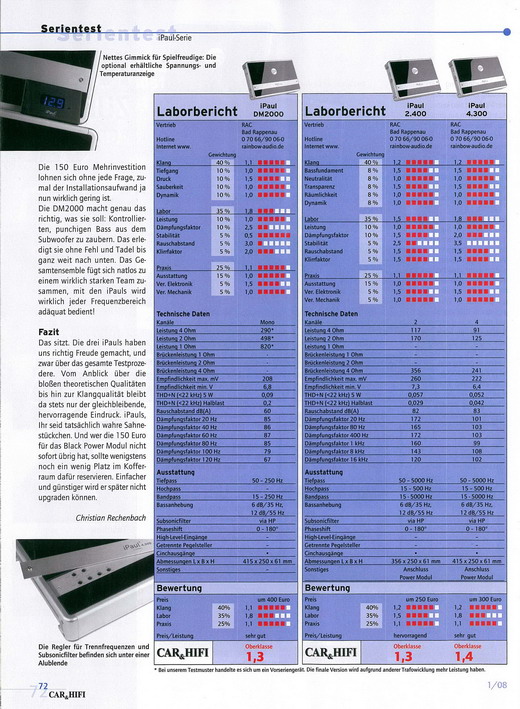 Rainbow iPaul Testbereicht Car&Hifi Seite 3